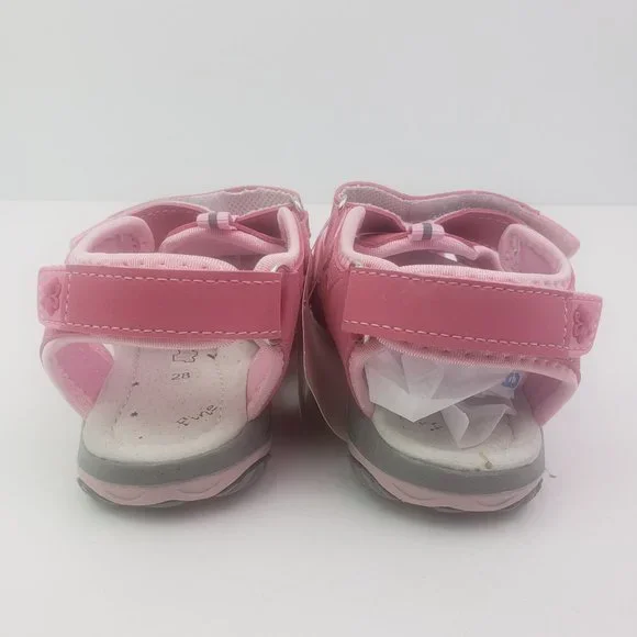 NEW Apakowa Toddler Girls Size EU 23 US 7-7.5 Pink Closed Toe Fisherman Sandals - Picture 6 of 9